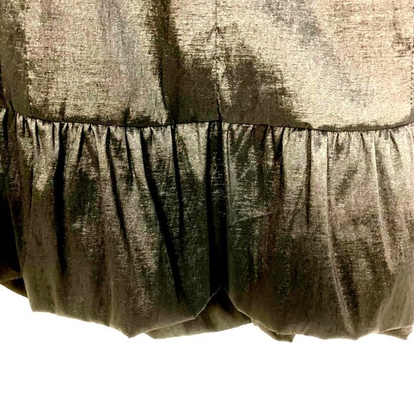 Masquerade Black Strapless 90s Y2K Cocktail Dress Hoco 14/15 Bubble Hem Rosettes - Picture 6 of 10